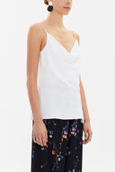 Ecru Degage collar  strappy  blouse  19798