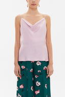 Pink Degage collar  strappy  blouse  19798