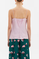 Pink Degage collar  strappy  blouse  19798