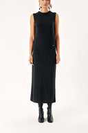 Anthracite Wool and cashmere blended  knitwear suit 28830