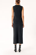 Anthracite Wool and cashmere blended  knitwear suit 28830