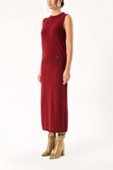 Wine Wool and cashmere blended  knitwear suit 28830