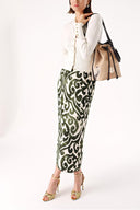 Ecru Waist fitted ribbed short knitted cardigan 28840