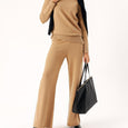 Camel Hair Knitwear pants and pullover suits 28859