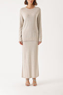 Stone Wool and cashmere blended skirt blouse knitwear suit 28884