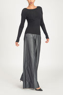 Black Embellished viscosa sweater 28887