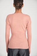 Dried Rose Embellished viscosa sweater 28887