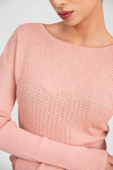 Dried Rose Embellished viscosa sweater 28887