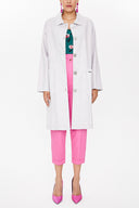 Beige Wide cut slit coat 30422