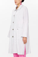 Beige Wide cut slit coat 30422