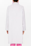 Beige Wide cut slit coat 30422