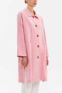 Pink Wide cut slit coat 30422