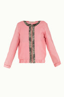 Pink ZIP-UP BOMBER JACKET 60722