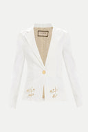 White Blazer jacket 61066