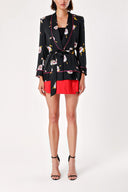 Black Belted blazer jacket 61119