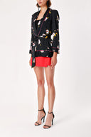 Black Belted blazer jacket 61119