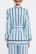 Blue Belted blazer jacket 61119