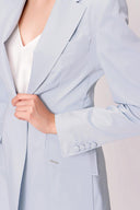 Light Blue Slim fit blazer jacket 61152