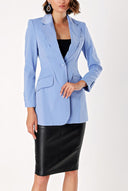Blue Slim fit blazer jacket 61152