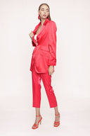 Red Slim fit blazer jacket 61152