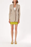 Beige Slim fit blazer jacket 61152