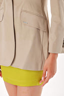 Beige Slim fit blazer jacket 61152