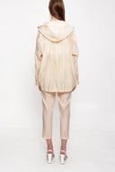 Ecru Oversize zipped jacket 61155