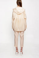 Ecru Oversize zipped jacket 61155