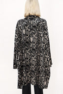 Python Oversized lace-up jacket 61158