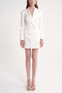 White Slim fit blazer jacket 61179