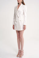 White Slim fit blazer jacket 61179