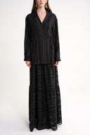 Black Wrap closure jacket 61182