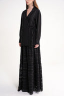 Black Wrap closure jacket 61182