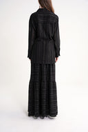 Black Wrap closure jacket 61182