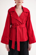 Red Wrap closure jacket 61184