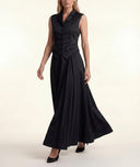 Black Waist-fitting bag with lining and pocket details 61188