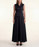 Black Waist-fitting bag with lining and pocket details 61188