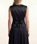 Black Waist-fitting bag with lining and pocket details 61188