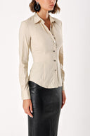 Beige POPLIN SHIRT 10569