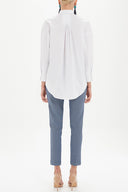 White Pocket  wide cut shirt  10689
