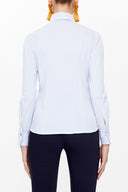 Striped Slim fit poplin shirt 10712