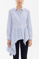 Light Blue Wide cut flowing shirt  10727