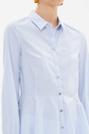 Blue Wide cut flowing shirt  10727