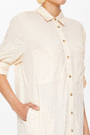 Beige Shirt dress 10728