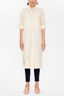 Beige Shirt dress 10728