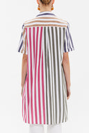 Purple Short sleeve poplin shirt 10732