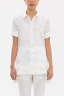 White Pleated shirt 10735