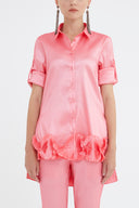 Pink Pleated shirt 10735