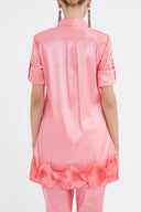 Pink Pleated shirt 10735