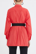 Red Rose  detail  shabby chic shirt  10741